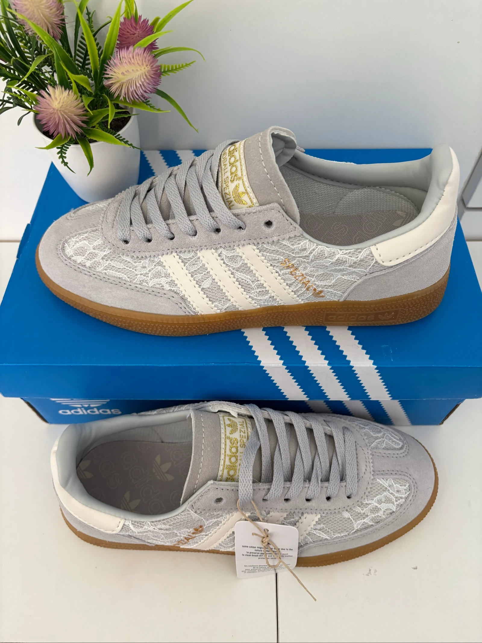 Adidas Handball Spezial Grey Lace Size 38 – photo 2